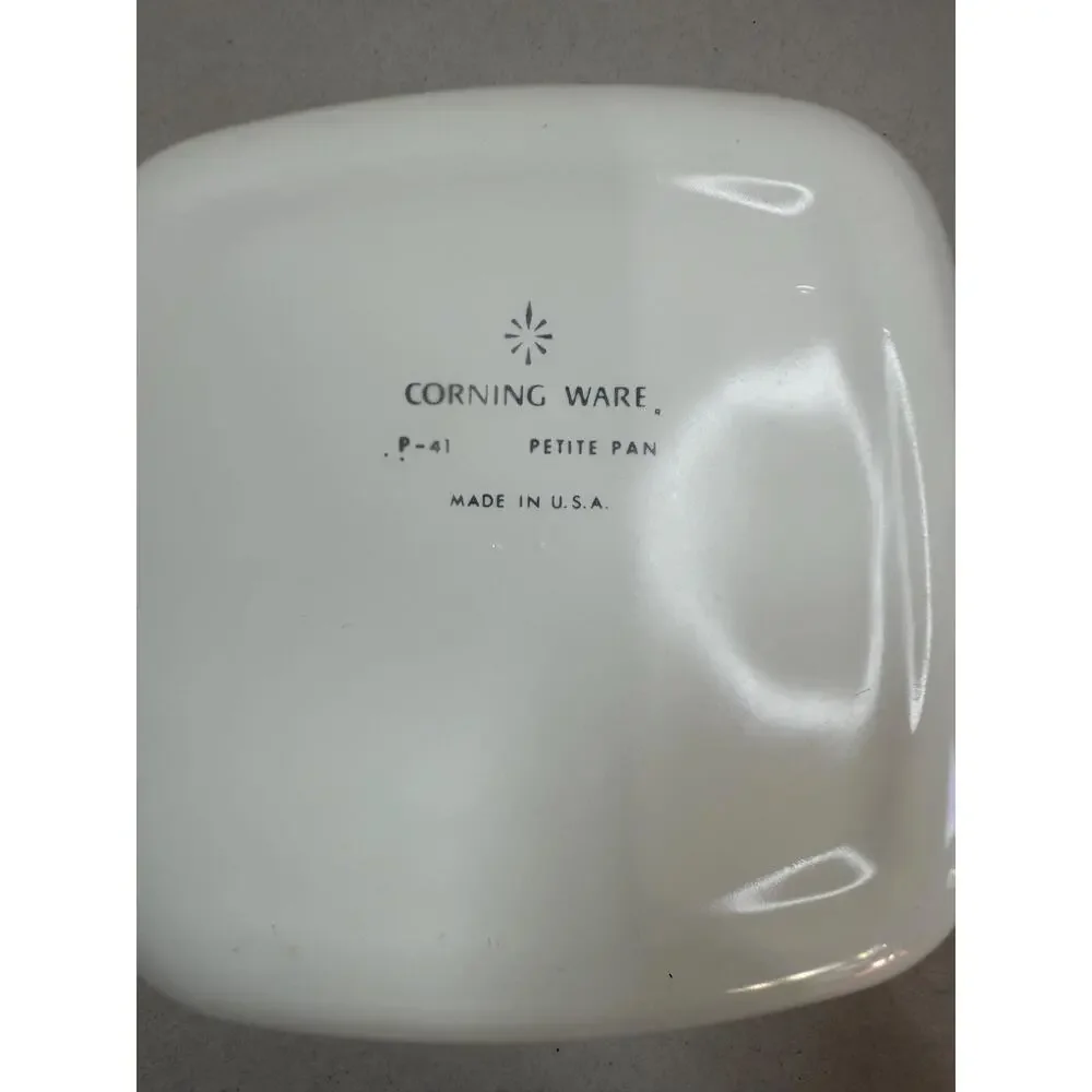 Vintage Corning Ware Blue Cornflower Petite Pan P-41 Individual Casserole